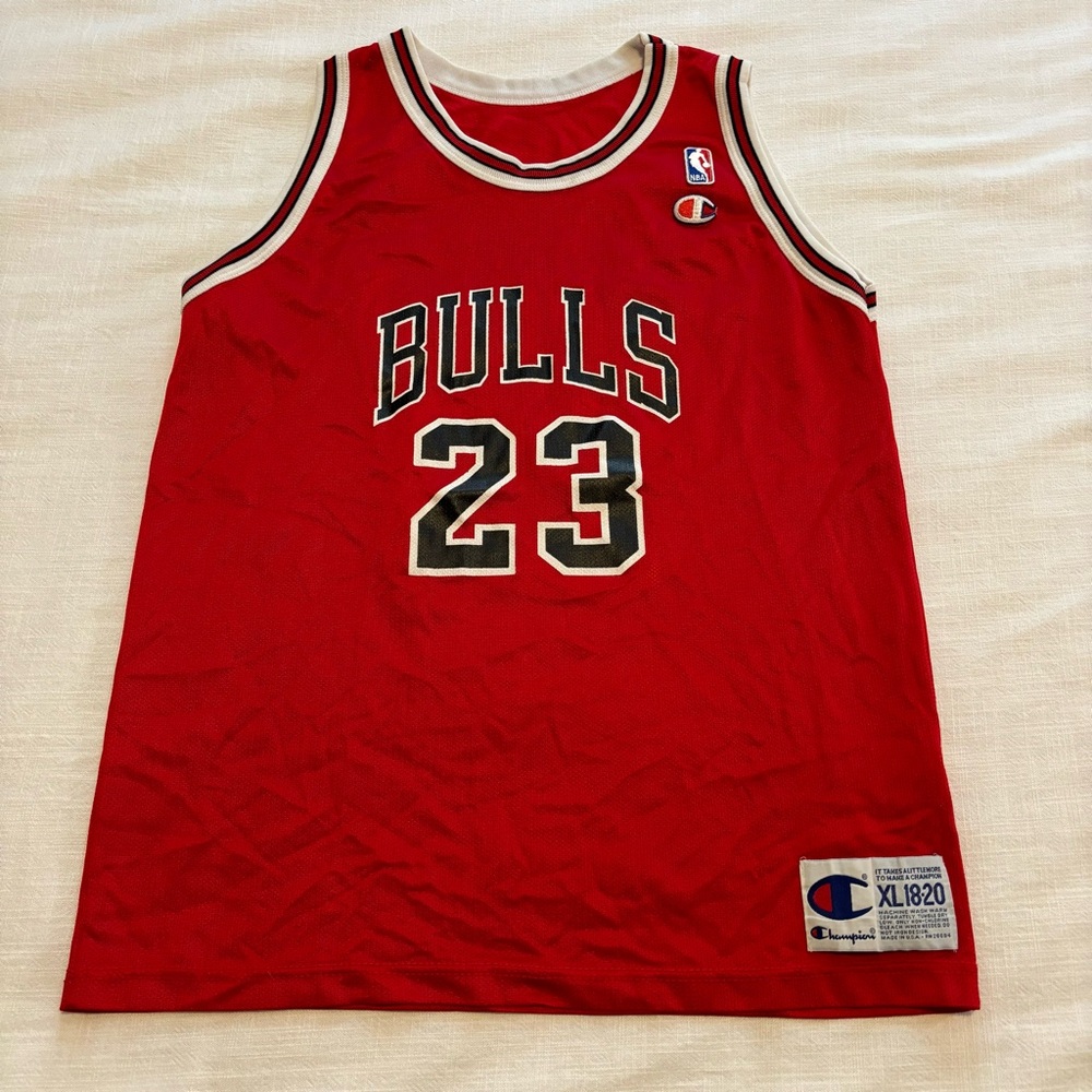 Vintage Kids Champion Chicago Bulls Michael Jordan Jersey